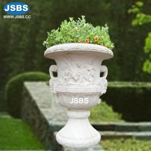 Natural Beauty Marble Flower Pot, JS-P197